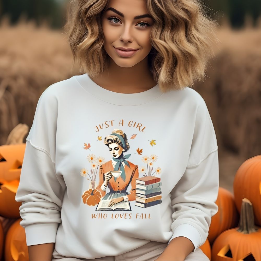 Just A Girl Who loves Fall Retro