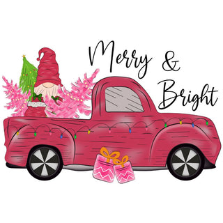 Merry And Bright Pink Truck