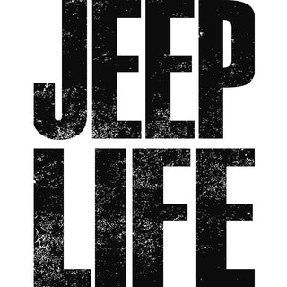 Jeep Life Distressed Black