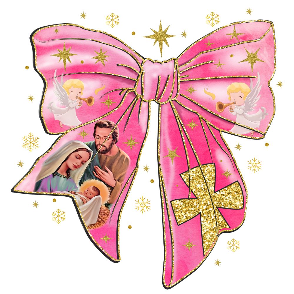 Pink Jesus Bow