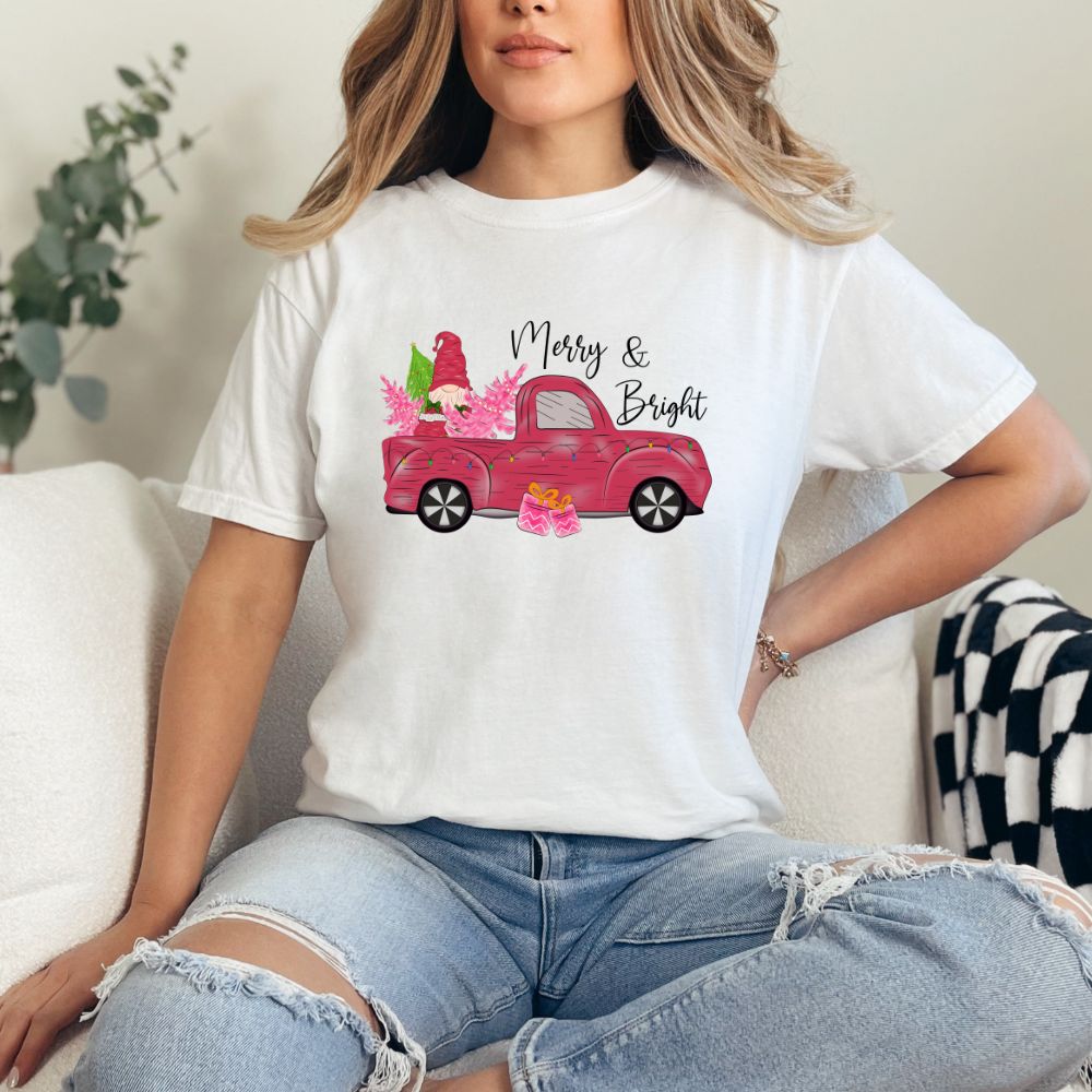 Merry And Bright Pink Truck