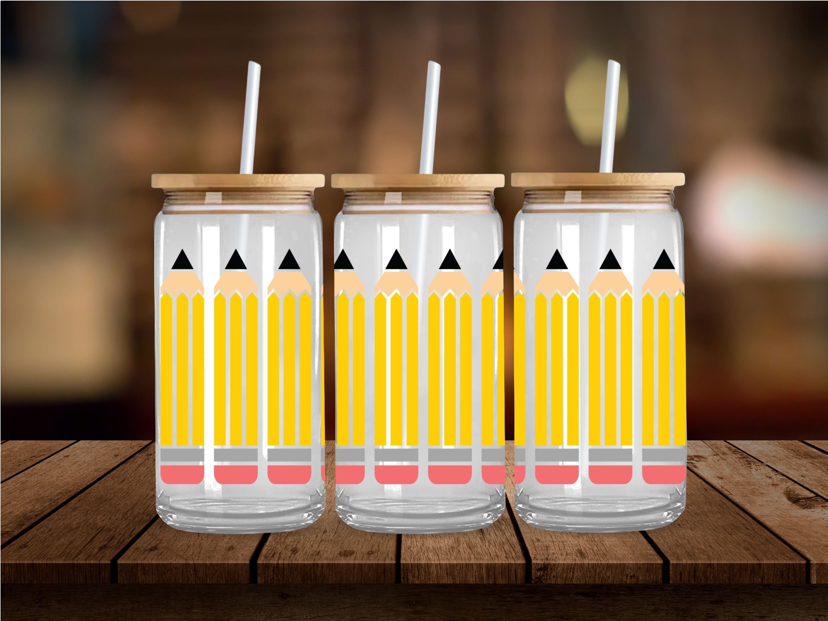 Pencils UV DTF 16oz Wrap