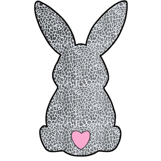 Leopard Bunny Black Outline