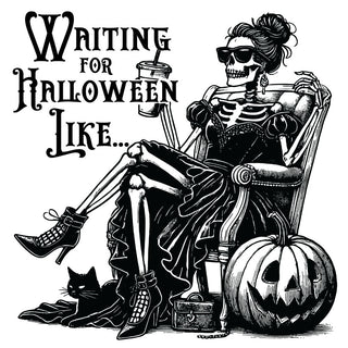 Waiting For Halloween Black