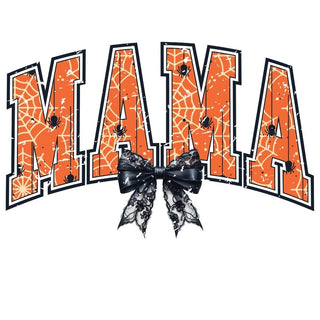 Mama Halloween Spiderweb Retro