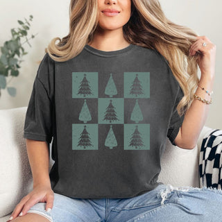 Checkered Christmas Trees