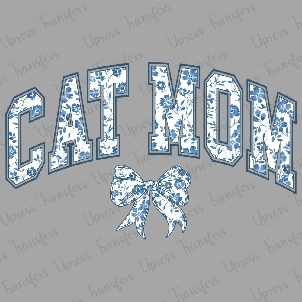 Cat Mom Blue