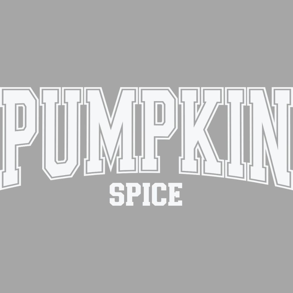 Pumpkin Spice Varsity White