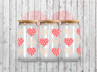 Floral Hearts UV DTF 16oz