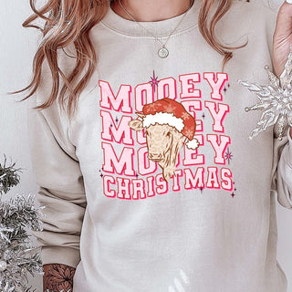 Pink Mooey Christmas Cow