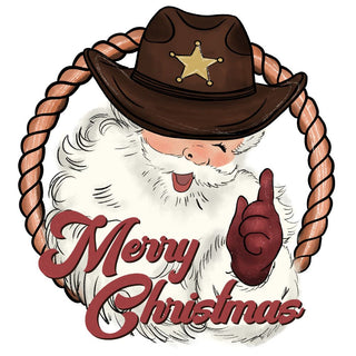 Merry Christmas Western Santa