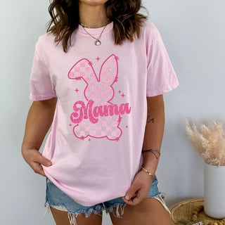 Pink Glitter Mama Bunny
