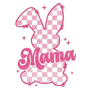 Pink Glitter Mama Bunny