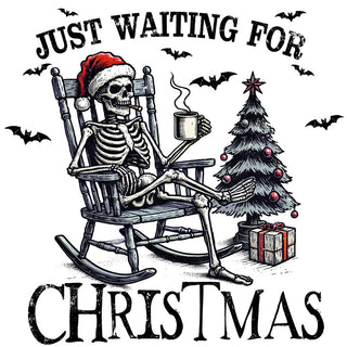 Just Waiting For Christmas Black