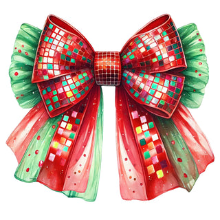 DISCO CHRISTMAS BOW