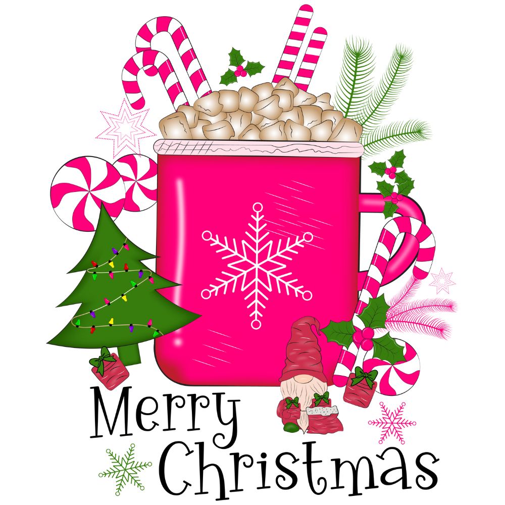 Merry Christmas Pink Mug