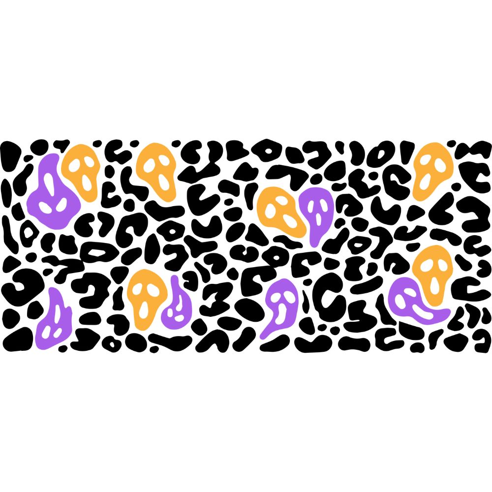 Leopard Halloween UV DTF 16oz Wrap