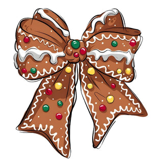 Decorated Gingerbread Bow