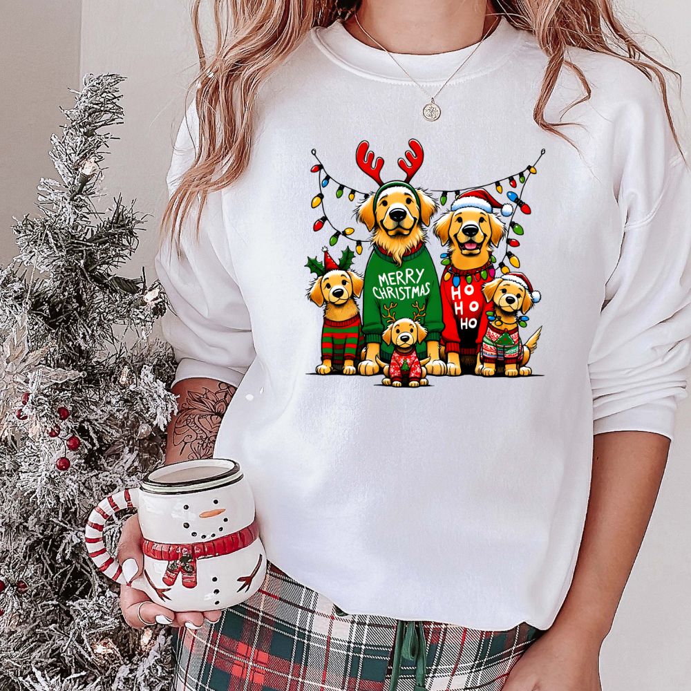 Christmas Dog Family