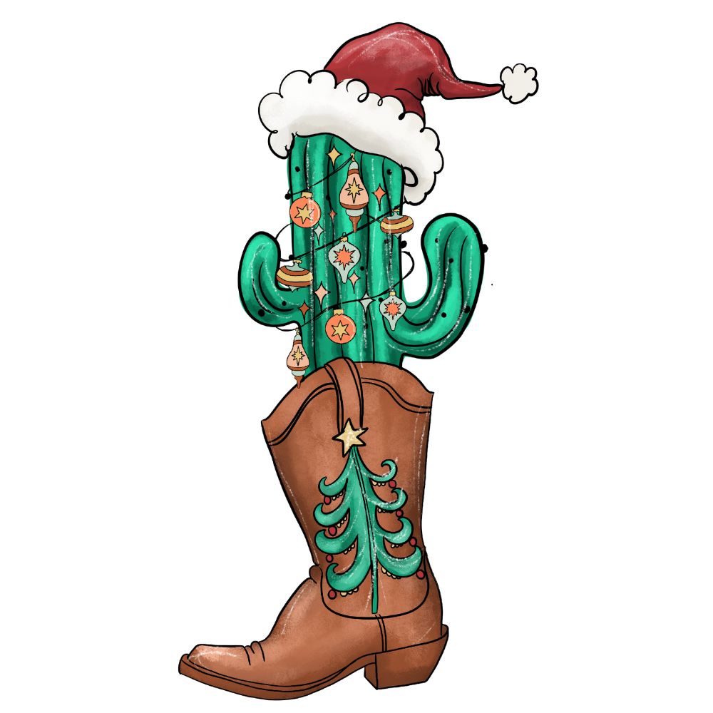 Christmas Cactus In Boot