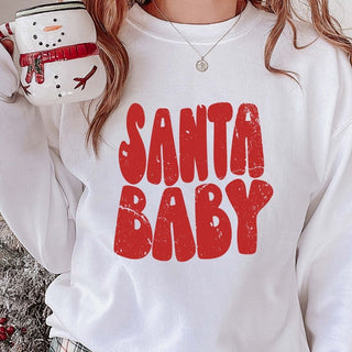 Santa Baby Groovy Distressed