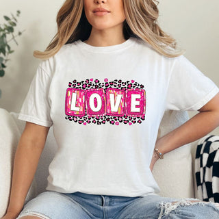 Brushstroke Glitter Love