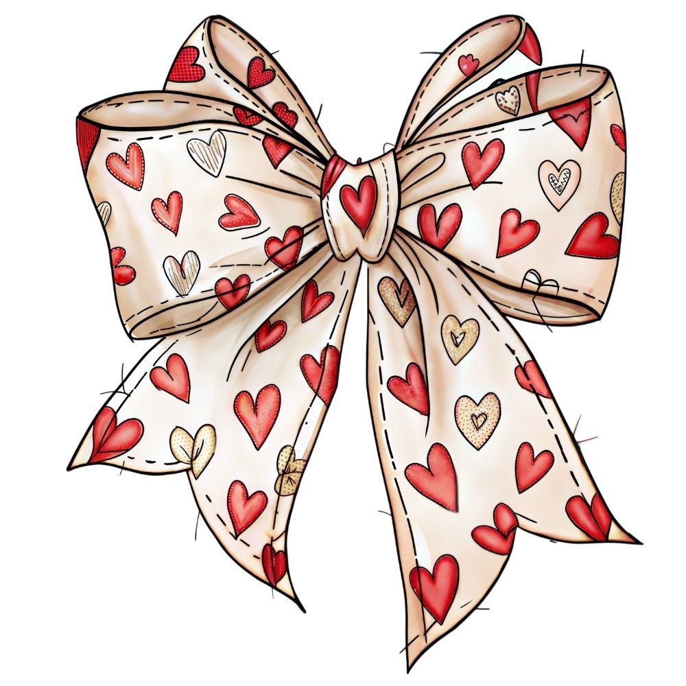 Coquette Bow heart
