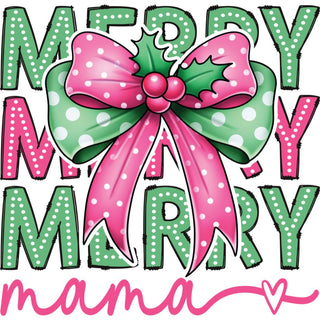 Merry Mama Mistletoe Bow