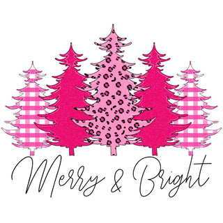 Merry And Bright Pink Trees