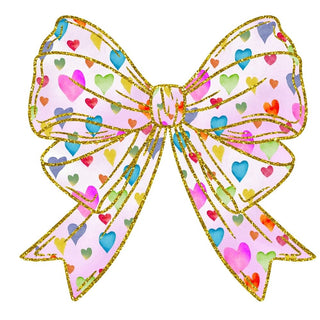 Valentine Candy Heart Bow