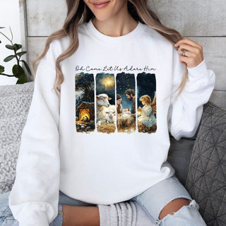 Oh Come Let Us Adore Him Brushstroke