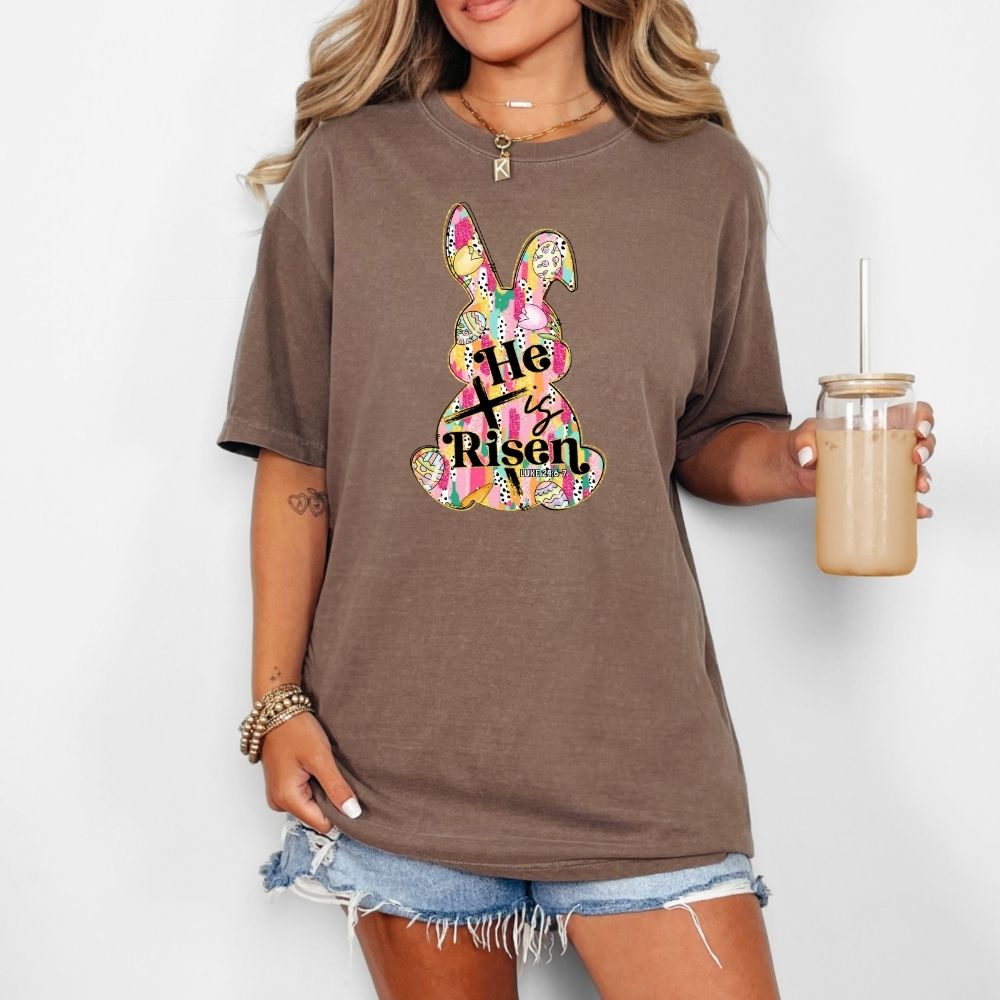 He Is Risen Watercolored Bunny