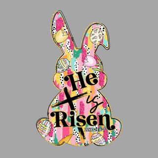 He Is Risen Watercolored Bunny