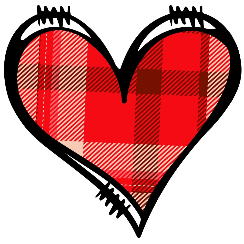 Plaid Heart