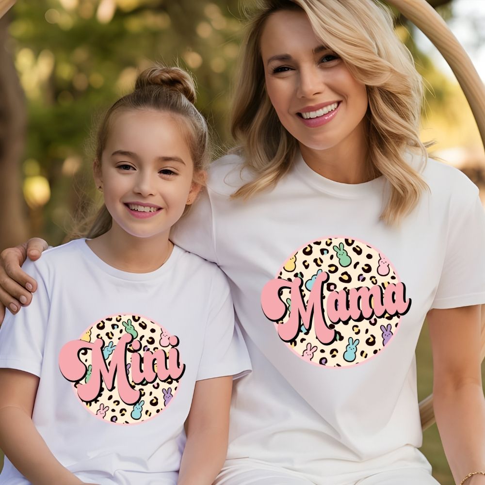 Round Easter Leopard Print Mini