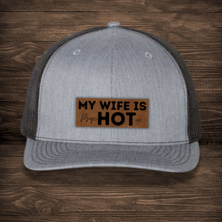 My Wife is psycHOTic Leatherette Patch