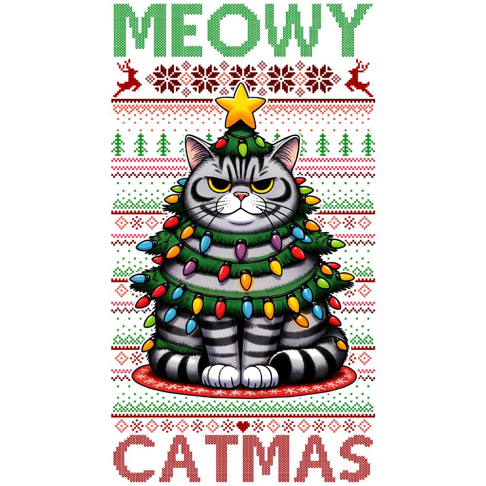 Meowy Catmas Ugly Sweater