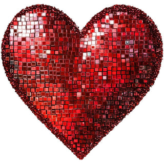 Valentines Day Red Disco Heart