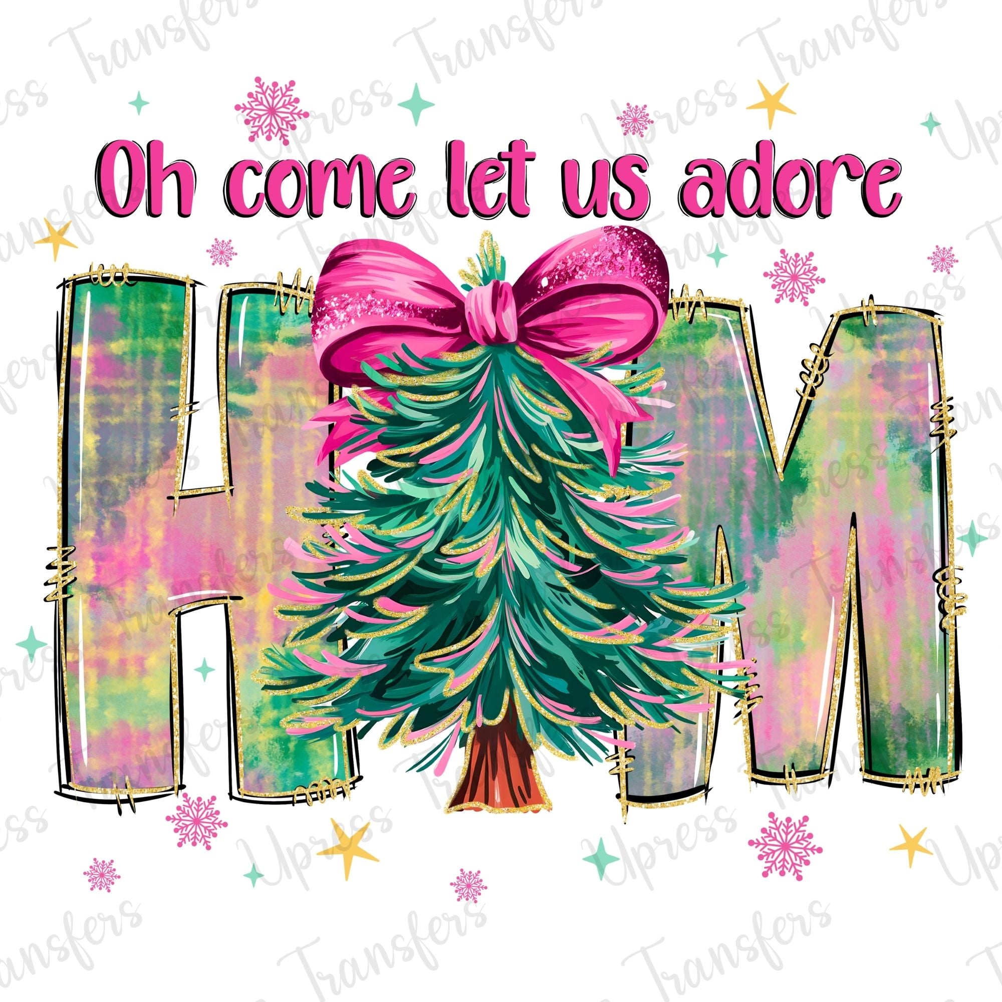 Adore Him Pink Christmas