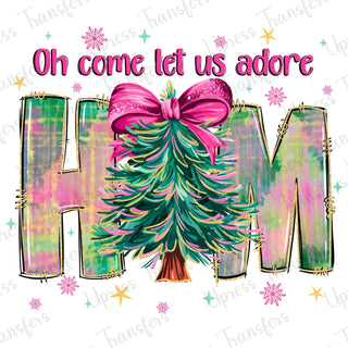 Adore Him Pink Christmas