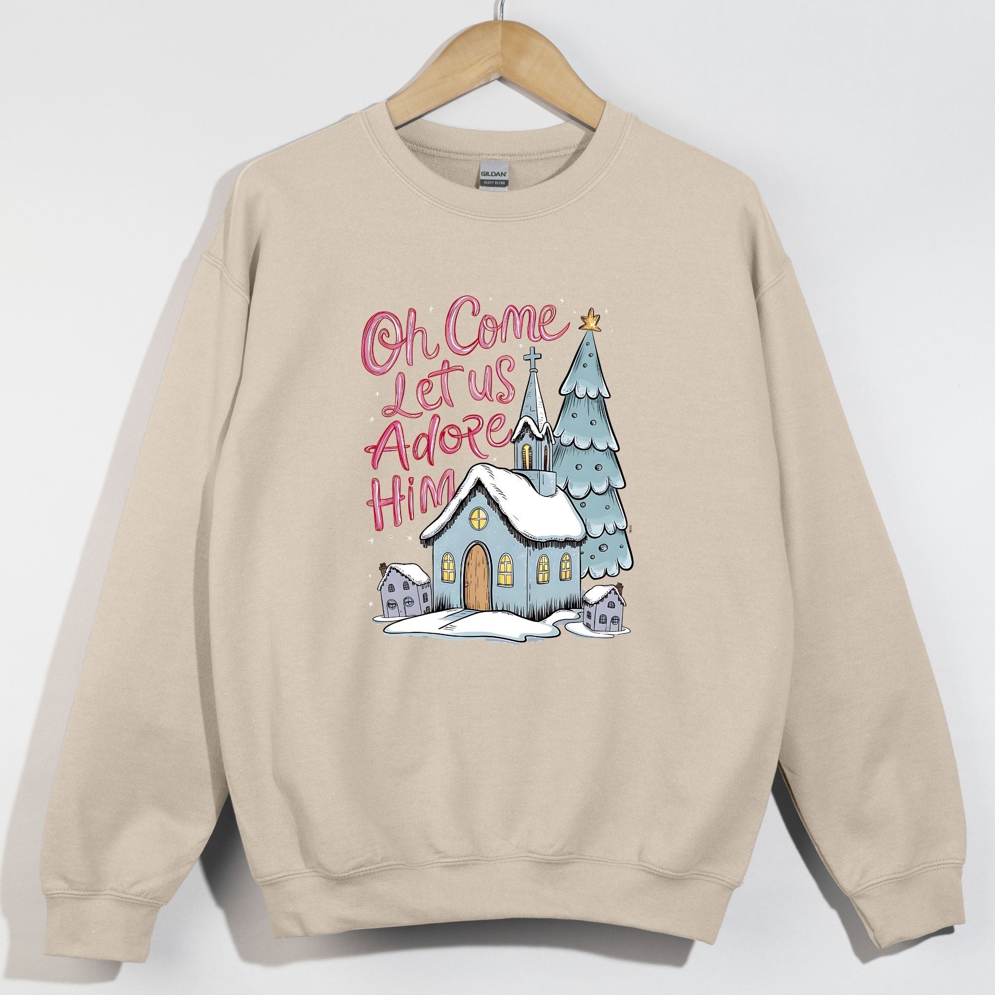 Adore Him Snowy Church