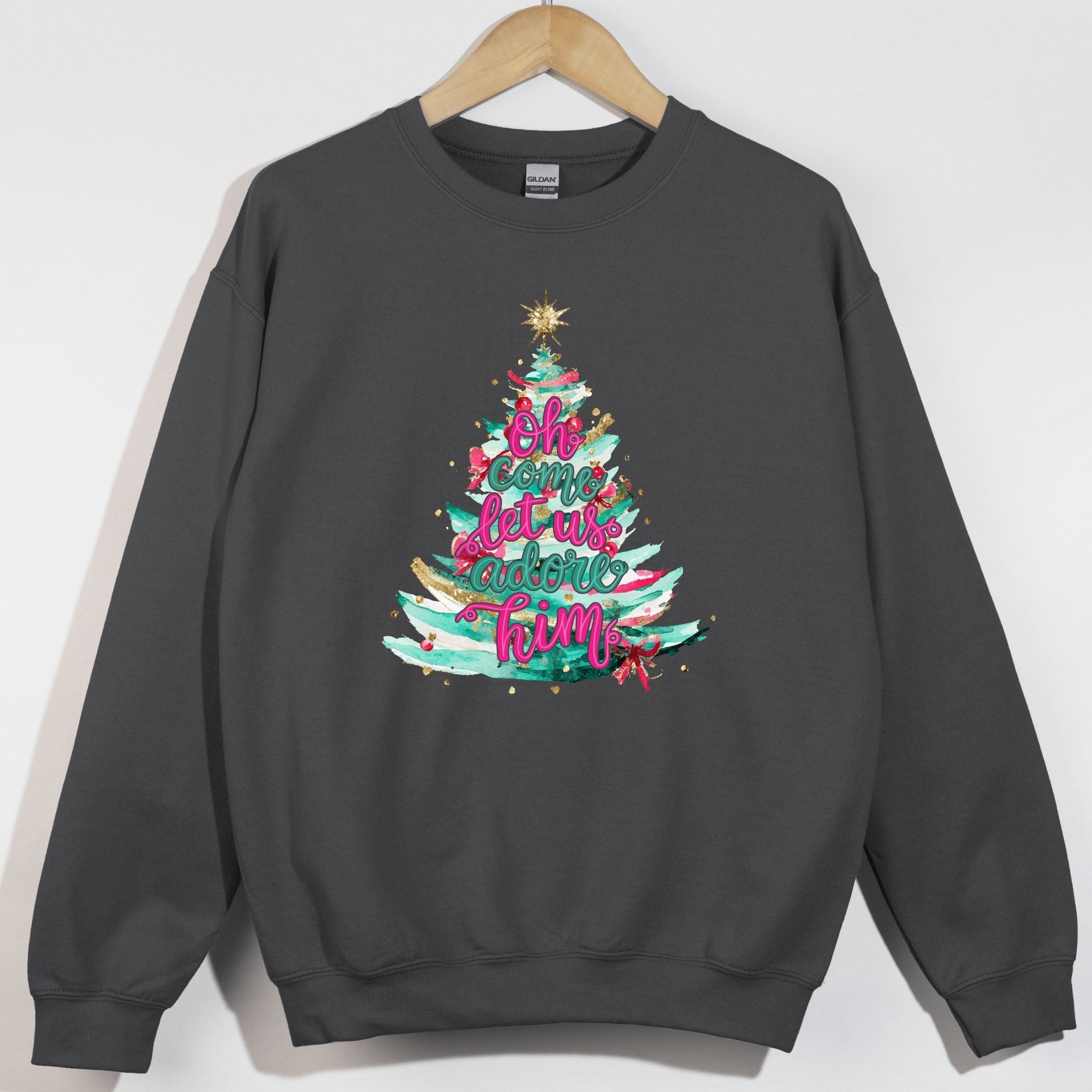 Adore Him Watercolor Tree