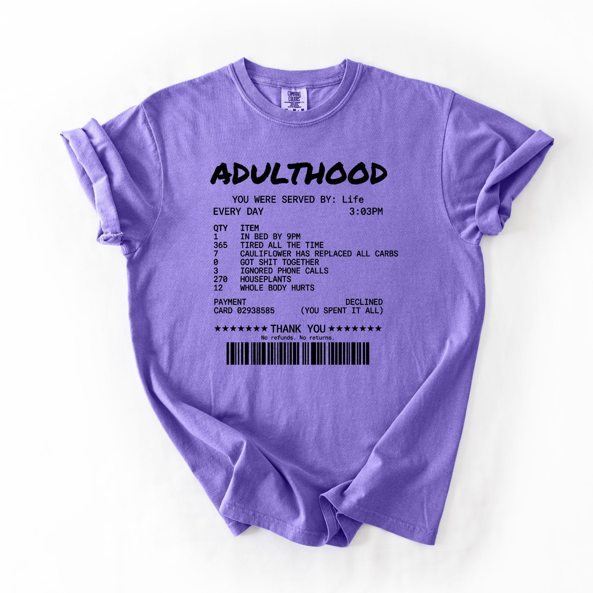 Adulthood Receipt