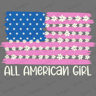 All America Girl Pink Flag