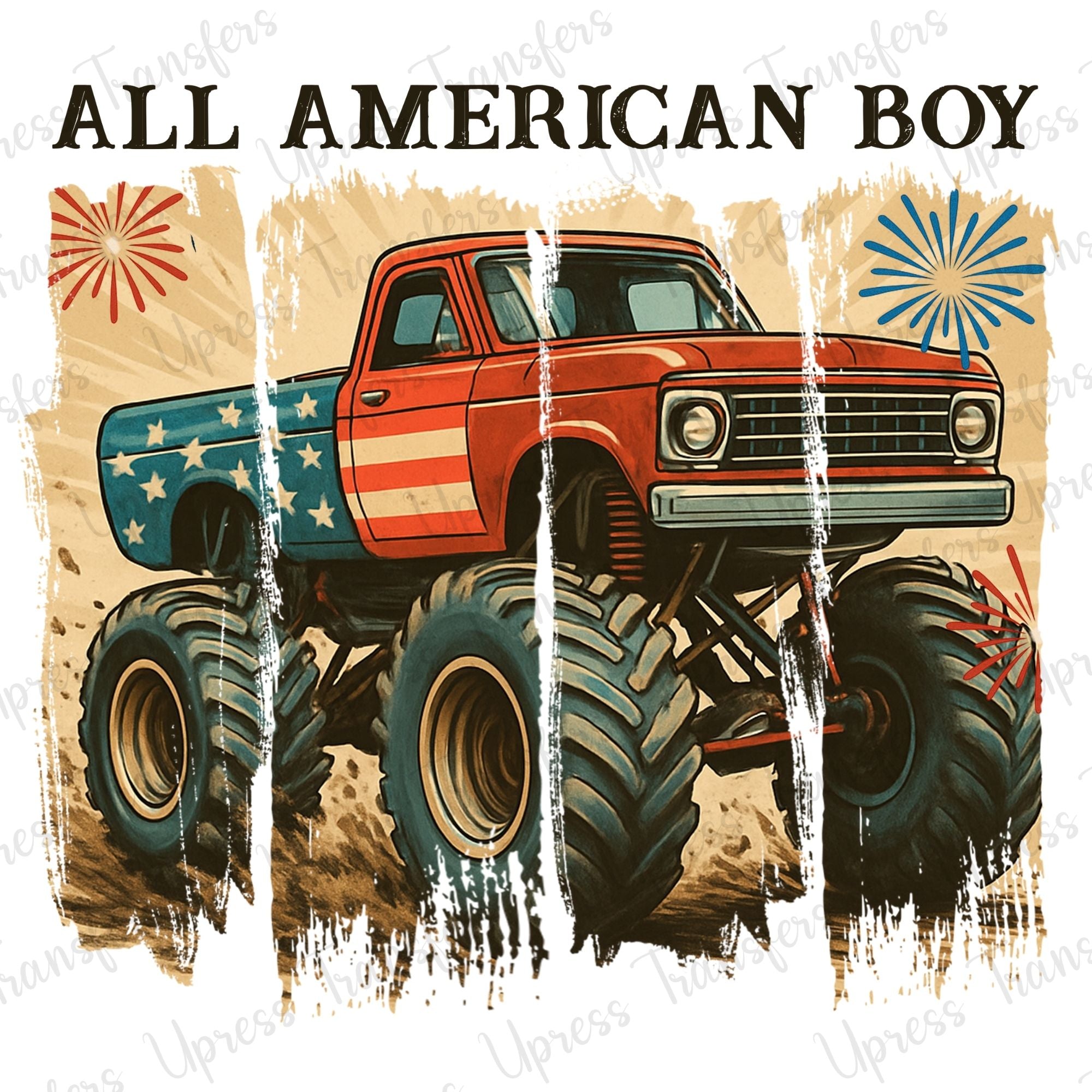 All American Boy Brushstrokes