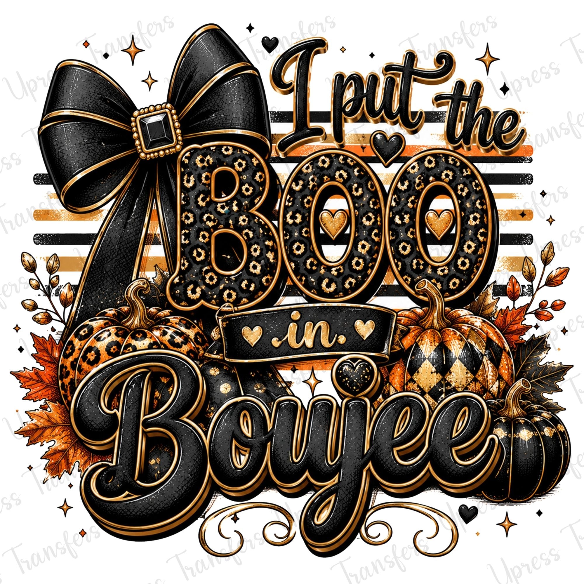 All Black Boo Boujee Pumpkin