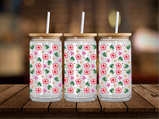 Aloha Floral 16 Oz Wrap