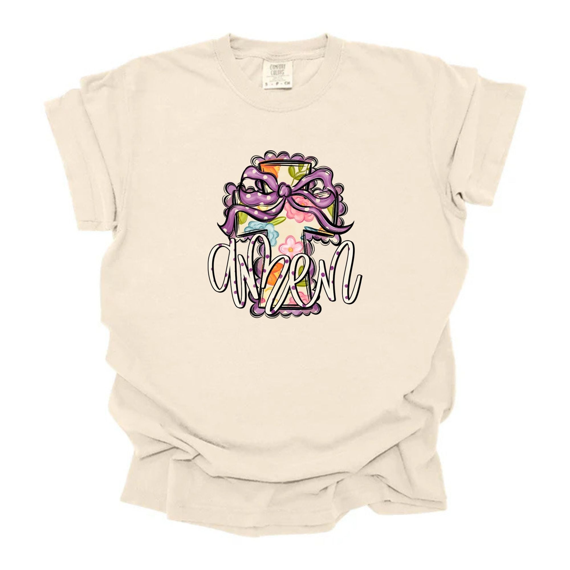 Amen Doodle Cross Floral