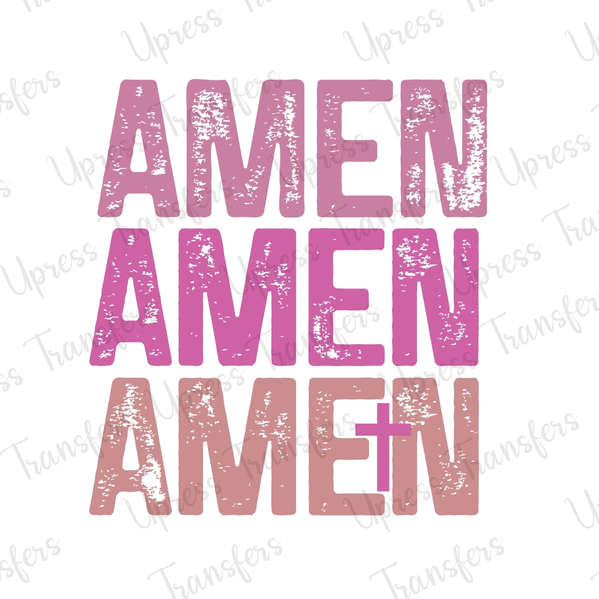 Amen Stacked x3 Distressed