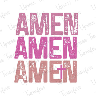 Amen Stacked x3 Distressed